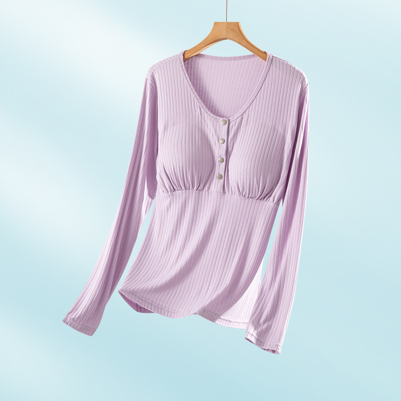 Dojčenie top s4 gombíkmi, dlhé rukávy, priedušná viskóza (95-100%), hrubé tkaniny 251-300 g/m²