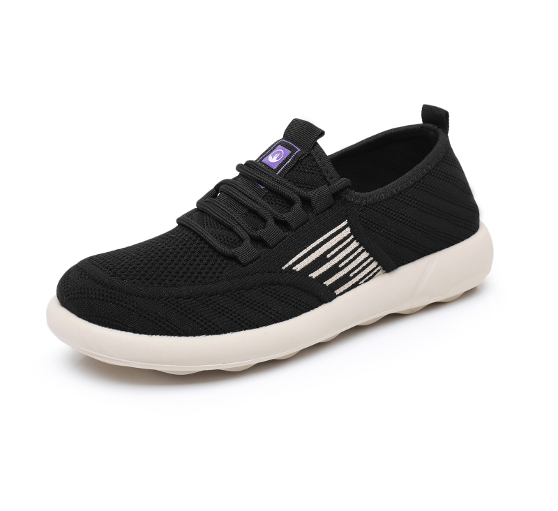 Női slip-on loaferok lélegző fonott felsőrésszel, alacsony profil, körkörös orr, puha PU talp, bélés nélküli belső