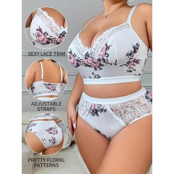 Csipkés melltartó készlet nylonnal, pamut bélés, nyúlfülös kosár, gyűrődés