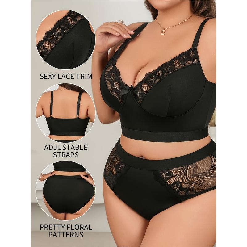 Csipkés melltartó készlet nylonnal, pamut bélés, nyúlfülös kosár, gyűrődés