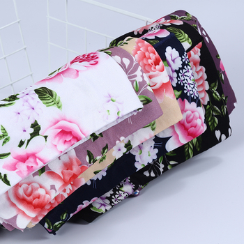 Дамски бикини с висока талия, флорален принт, Milk Silk плат, 80–90% полиестер, бързо съхнене