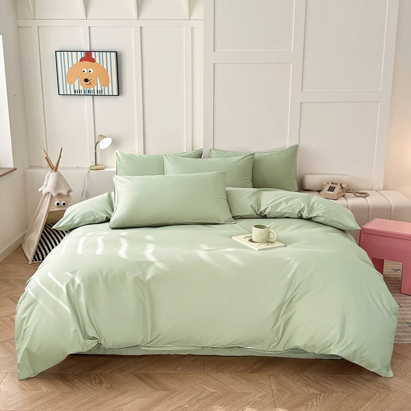 Σετ καλύμματος παπλώματος, ιαπωνικού στυλ, 100% βαμβάκι, ύφανση twill, reactive εκτύπωση, σχέδιο φυτών και λουλουδιών