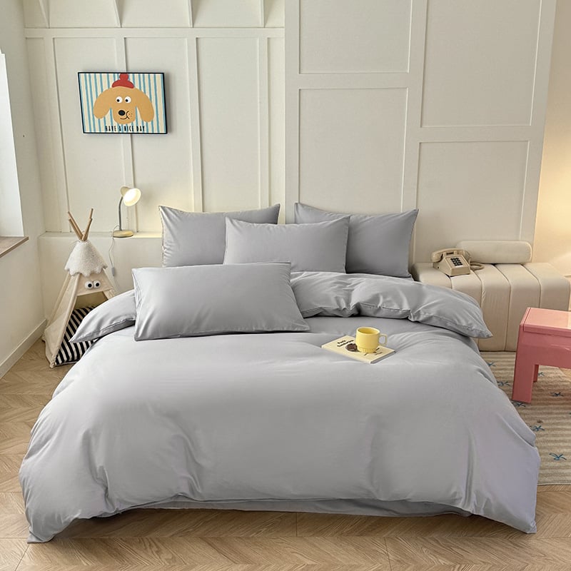 Σετ καλύμματος παπλώματος, ιαπωνικού στυλ, 100% βαμβάκι, ύφανση twill, reactive εκτύπωση, σχέδιο φυτών και λουλουδιών