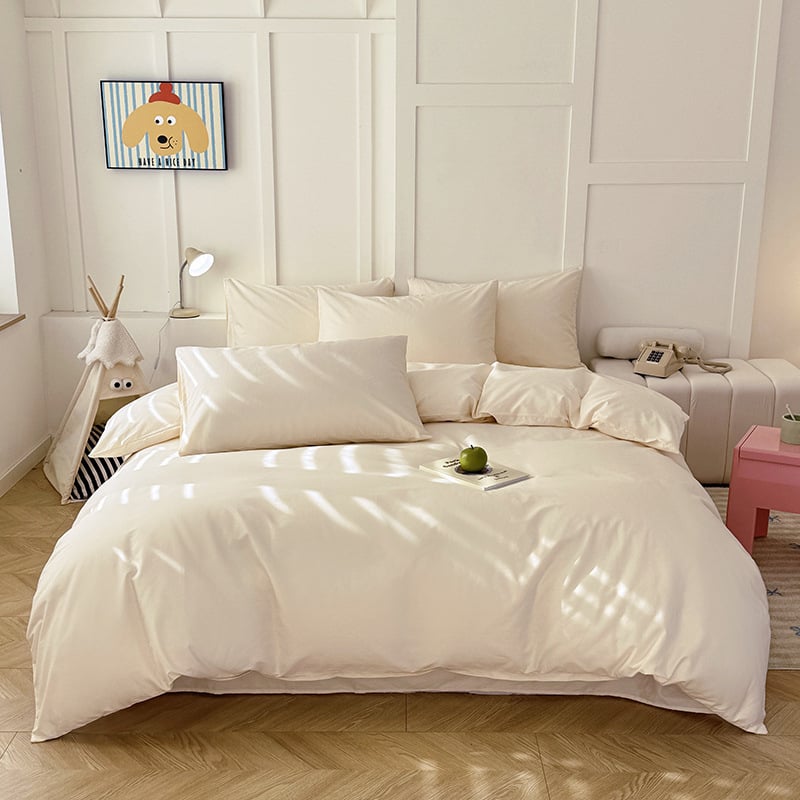 Σετ καλύμματος παπλώματος, ιαπωνικού στυλ, 100% βαμβάκι, ύφανση twill, reactive εκτύπωση, σχέδιο φυτών και λουλουδιών