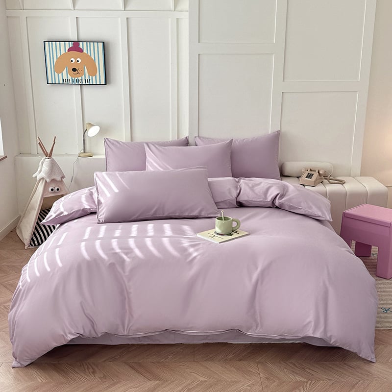 Σετ καλύμματος παπλώματος, ιαπωνικού στυλ, 100% βαμβάκι, ύφανση twill, reactive εκτύπωση, σχέδιο φυτών και λουλουδιών