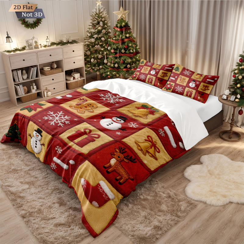 Háromrészes ágyneműkészlet: paplanhuzat és két párnahuzat, digitális nyomtatás, kémiai rostból készült anyag, 90 g/m², testreszabható