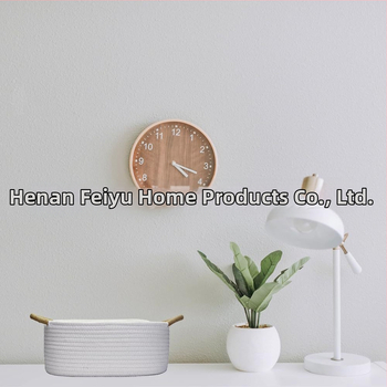 Ovláľny kôš z bavlneného lanka na domáce usporiadanie, s omotaným držadlom, pastoraálny štýl, Flying feather značka, vhodný pre hračky pre domáce zvieratá a drobnosti