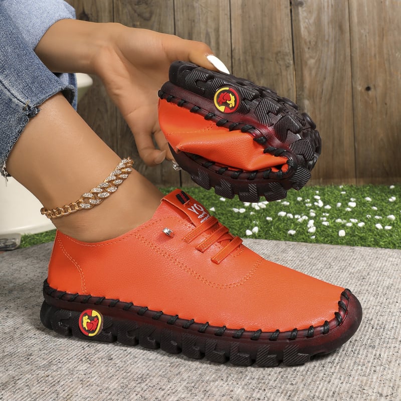 Uniszex lapos cipő kerek orral, PU felsőrész, gumírozott talp, elasztikus pánttal