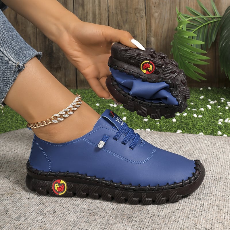 Uniszex lapos cipő kerek orral, PU felsőrész, gumírozott talp, elasztikus pánttal