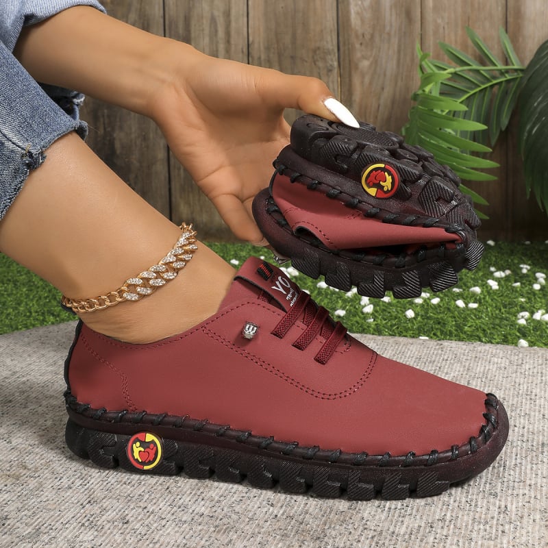 Uniszex lapos cipő kerek orral, PU felsőrész, gumírozott talp, elasztikus pánttal