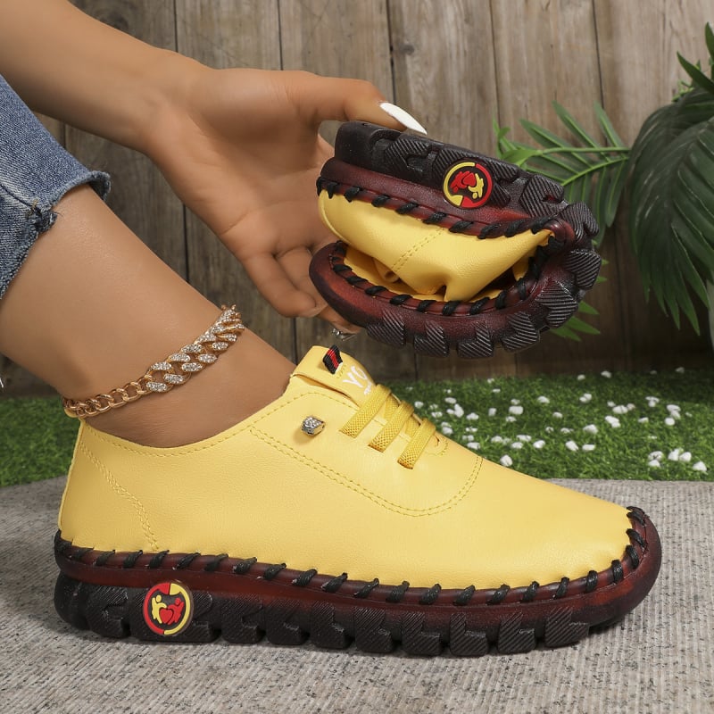 Uniszex lapos cipő kerek orral, PU felsőrész, gumírozott talp, elasztikus pánttal