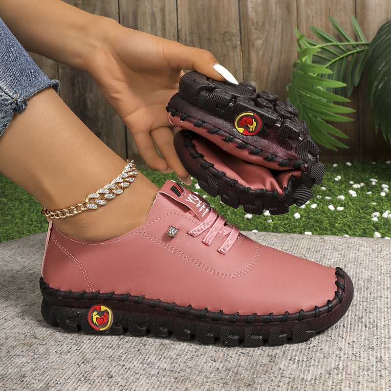 Uniszex lapos cipő kerek orral, PU felsőrész, gumírozott talp, elasztikus pánttal