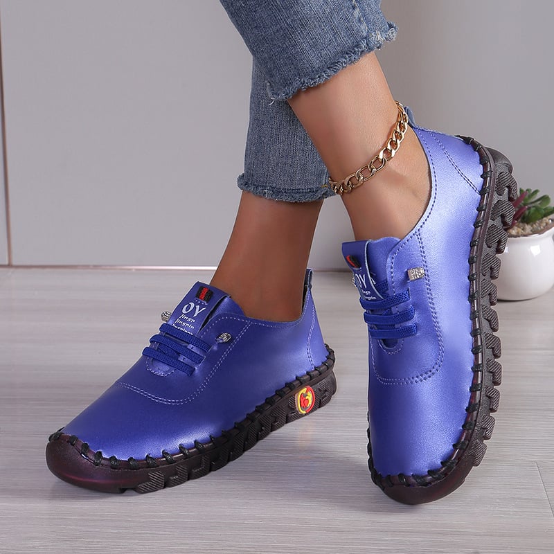 Uniszex lapos cipő kerek orral, PU felsőrész, gumírozott talp, elasztikus pánttal