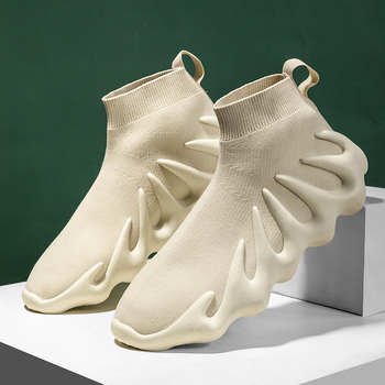 Unisexové vysoké tenisky so sieťovaným vrchom – guľatá špička, textilná stielka, plastová podrážka