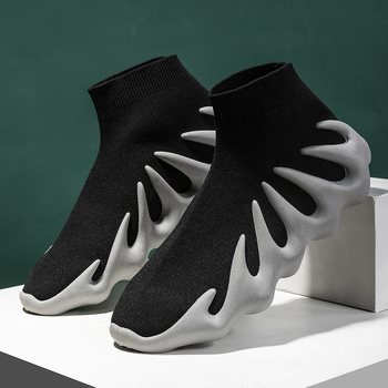 Unisexové vysoké tenisky so sieťovaným vrchom – guľatá špička, textilná stielka, plastová podrážka