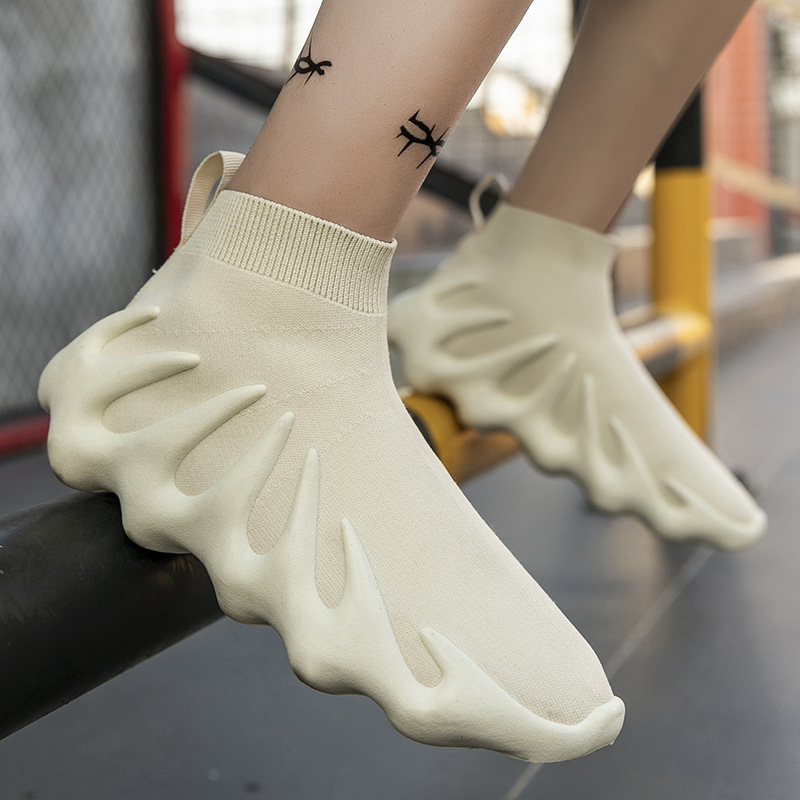 Unisexové vysoké tenisky so sieťovaným vrchom – guľatá špička, textilná stielka, plastová podrážka