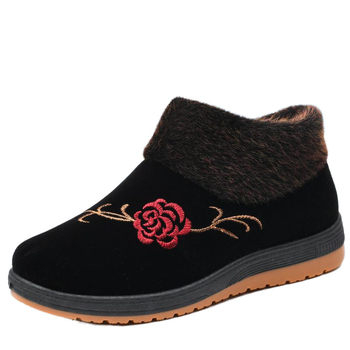 Női téli vászoncipő plüss béléssel, felső rész szintetikus bőrből, gumitalp, PU talpbetét