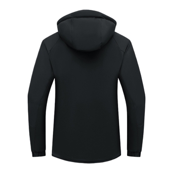 Reverzív téli kabát levehető kapucnival, cipzáros záródás, lazán szabott kardigan-stílus, poliészter külső és bélés