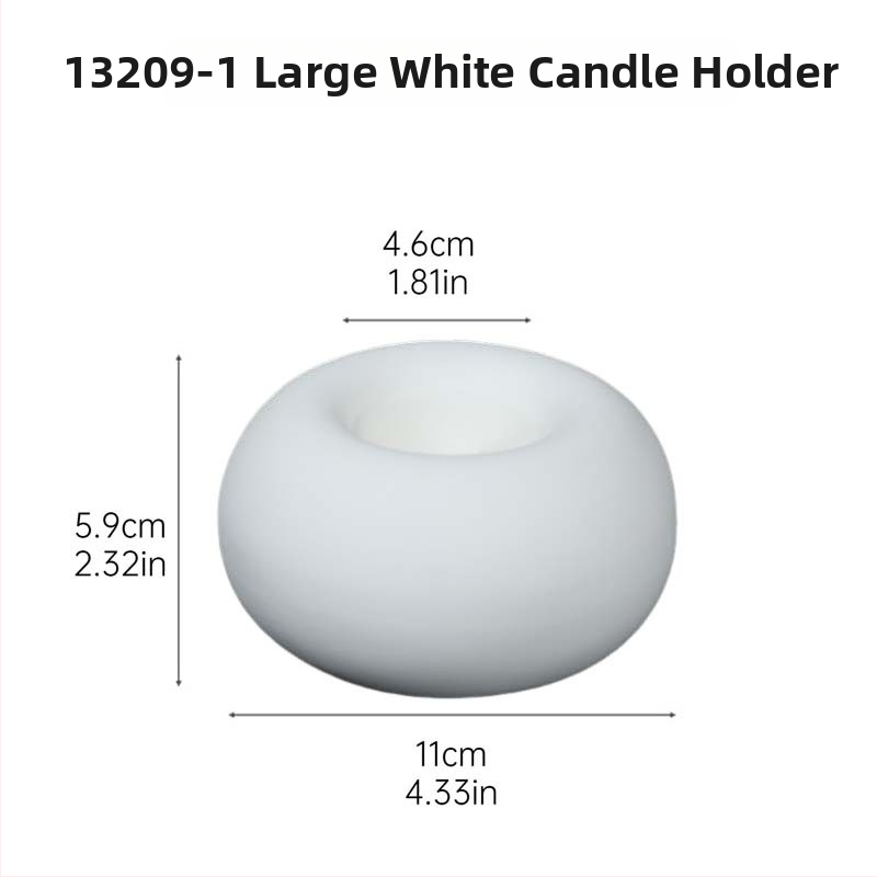 Keramický svietnik, moderný minimalistický štýl, kruhový tvar, balené v papierovej krabici