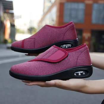 Unisex sieťové tenisky na chôdzu so zapínaním na suchý zips, leto, okrúhla špička