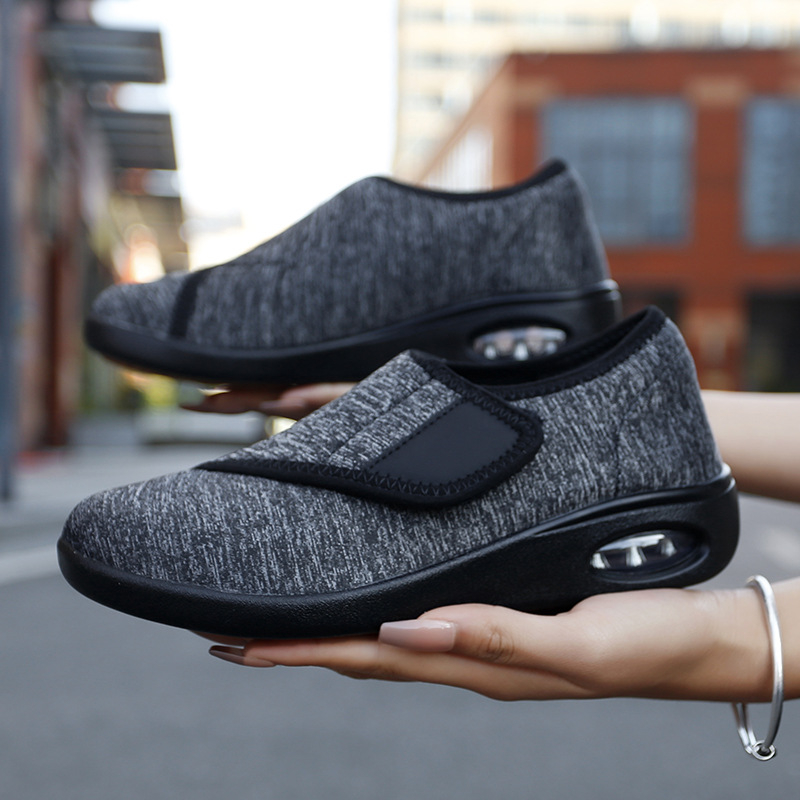 Unisex sieťové tenisky na chôdzu so zapínaním na suchý zips, leto, okrúhla špička