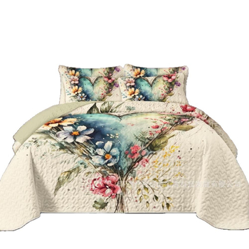 Покривало за легло с дигитален печат, машинно пране, плат от синтетично влакно и пълнеж от обикновени влакна, подходящо за всички сезони, Burberry.