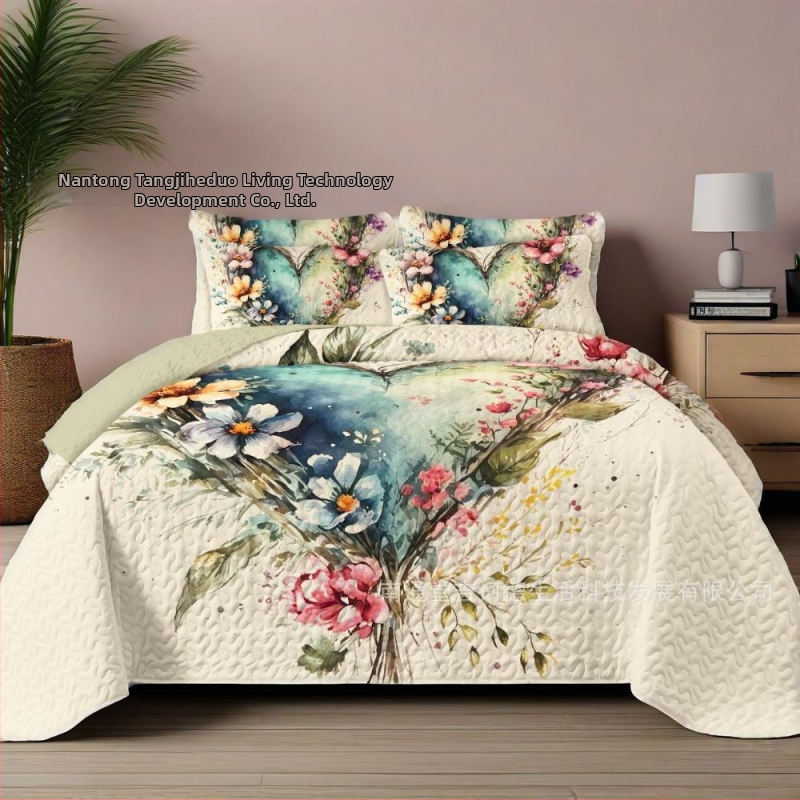 Prikrývka na posteľ s digitálnym tlačom, prateľná, syntetické vlákno, výplň z obyčajných vlákien, vhodná pre všetky ročné obdobia, Burberry.