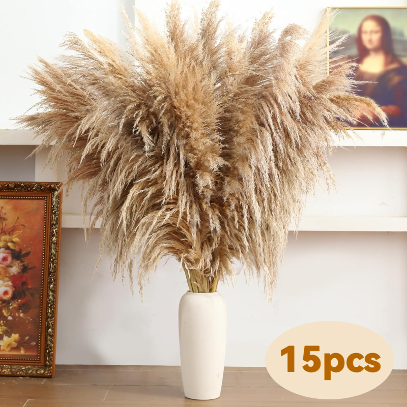 Sušená pampasová tráva buket, bulrush odroda, Diancaofang, na svadobné a domáce dekorácie