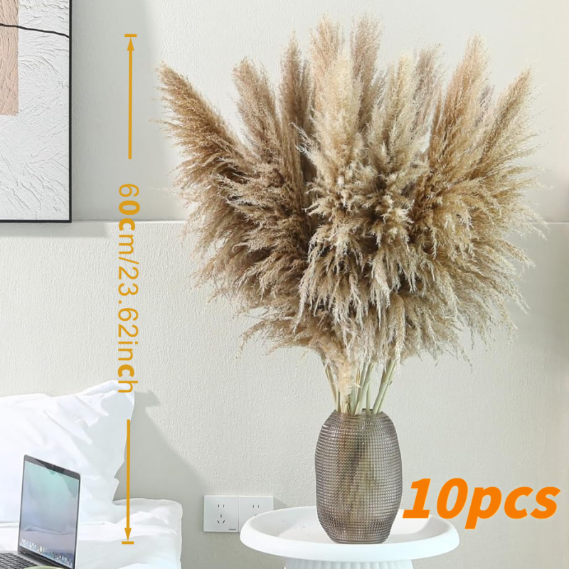 Sušená pampasová tráva buket, bulrush odroda, Diancaofang, na svadobné a domáce dekorácie