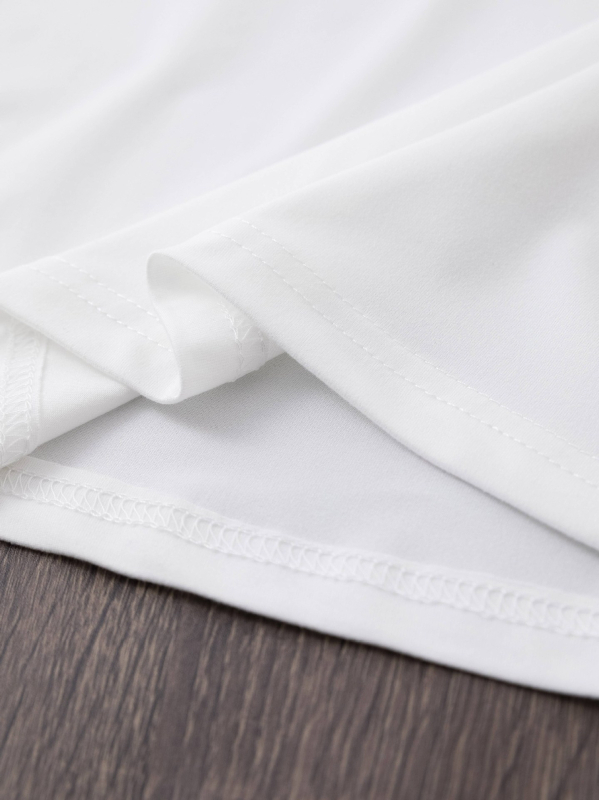 Pamučna majica s labavim krojem, okrugli ovratnik, kratki rukavi, šumski stil, 95% pamuk, proljeće 2025