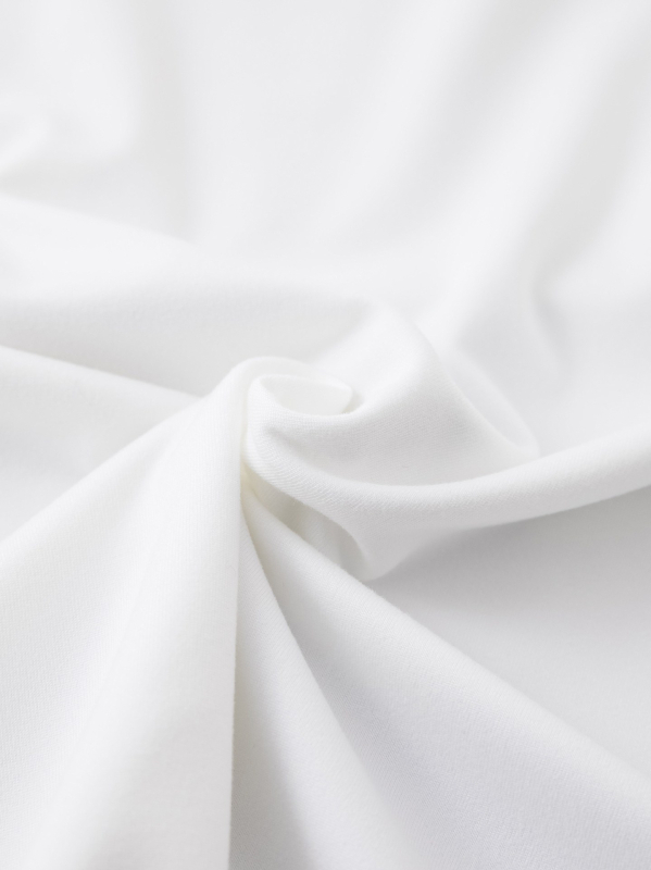 Pamučna majica s labavim krojem, okrugli ovratnik, kratki rukavi, šumski stil, 95% pamuk, proljeće 2025