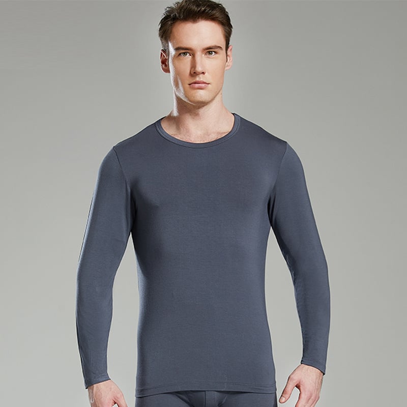 Мъжки модал базов слой панталони, антибактериални, висока талия, къса кройка