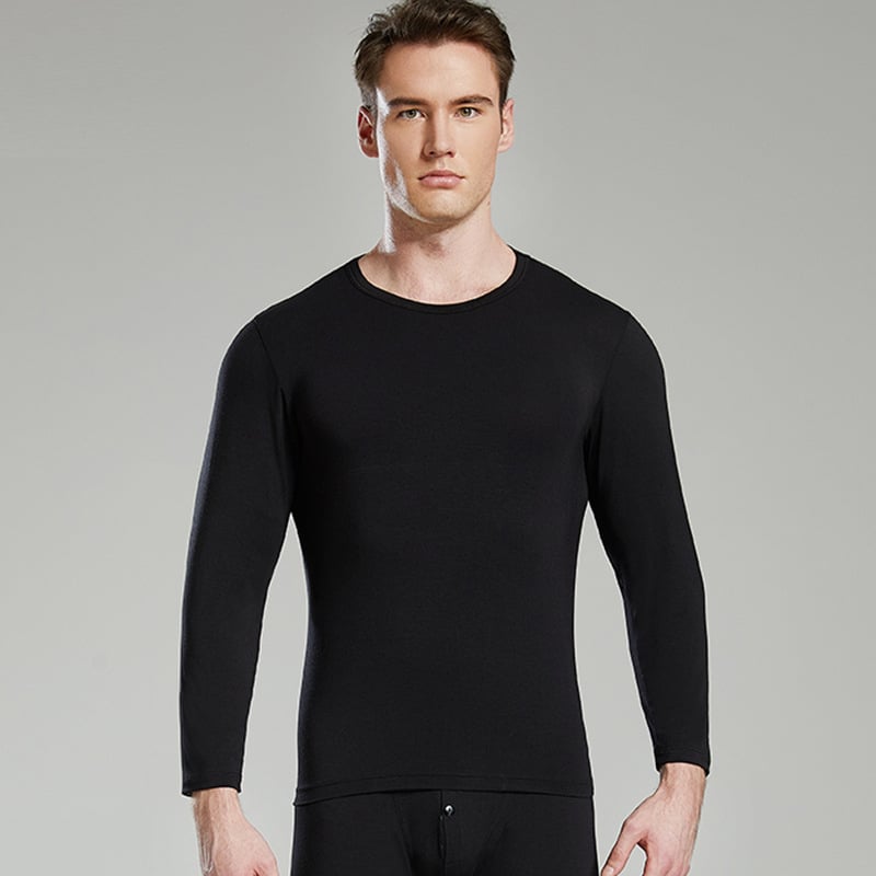 Мъжки модал базов слой панталони, антибактериални, висока талия, къса кройка