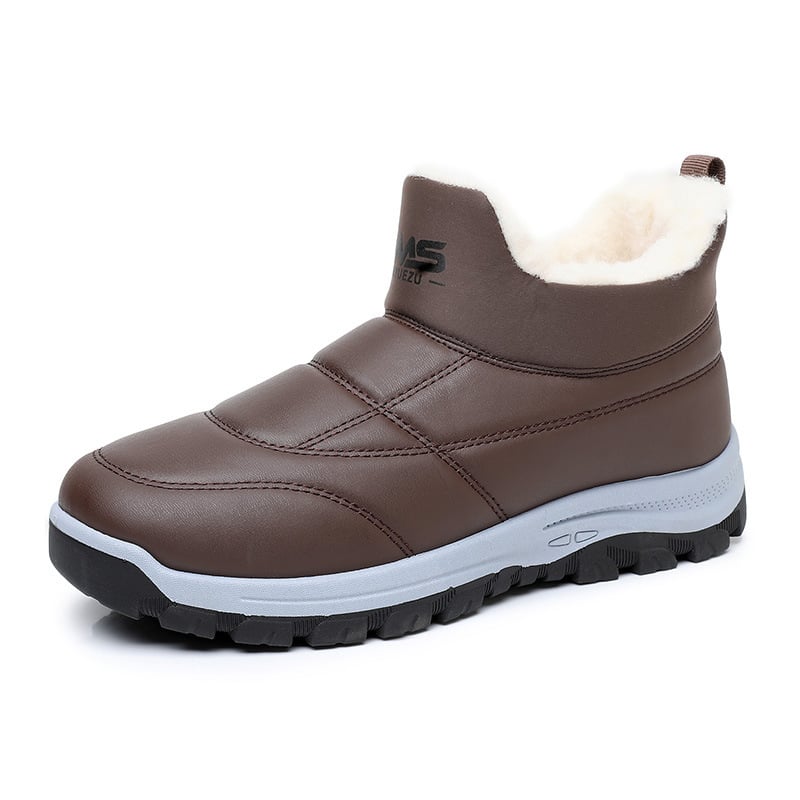 Pánske zimné topánky do snehu – teplá vlnená podšívka, protišmyková podrážka, vstrekovaná konštrukcia.