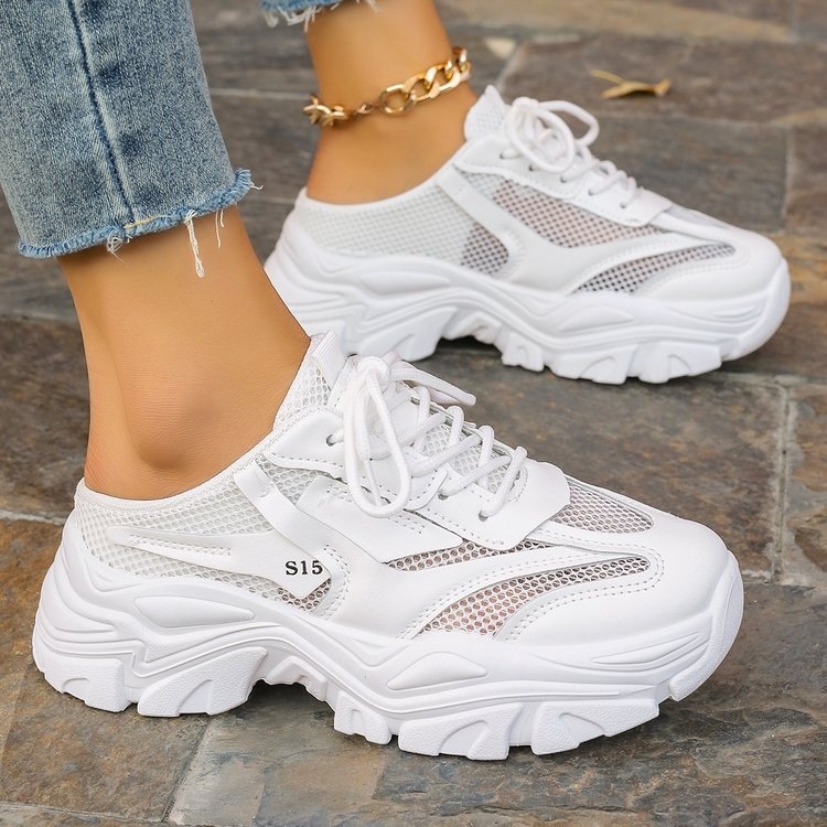 Papuci Baotou pentru femei, cu partea superioară PU, interior PU, talpă PU, vârf rotund, primăvara 2024