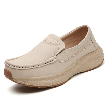 Női kényelmes slip-on cipő hálós felsőrésszel, kerek orr, vastag MD talp, alacsony boka, lélegző