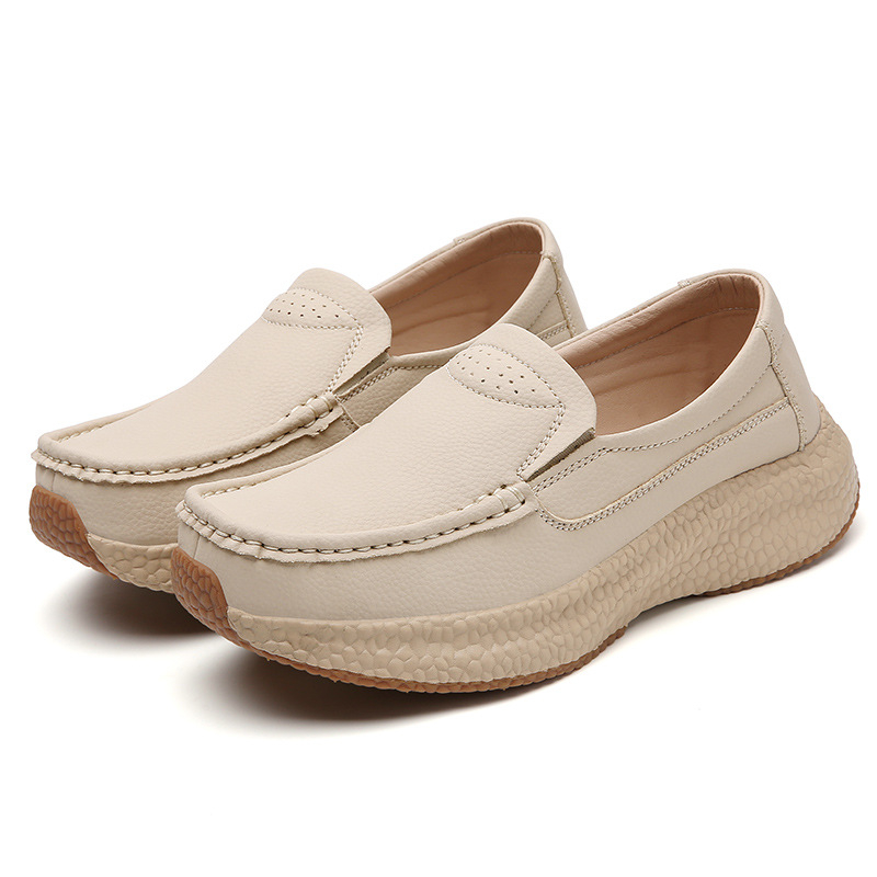 Női kényelmes slip-on cipő hálós felsőrésszel, kerek orr, vastag MD talp, alacsony boka, lélegző