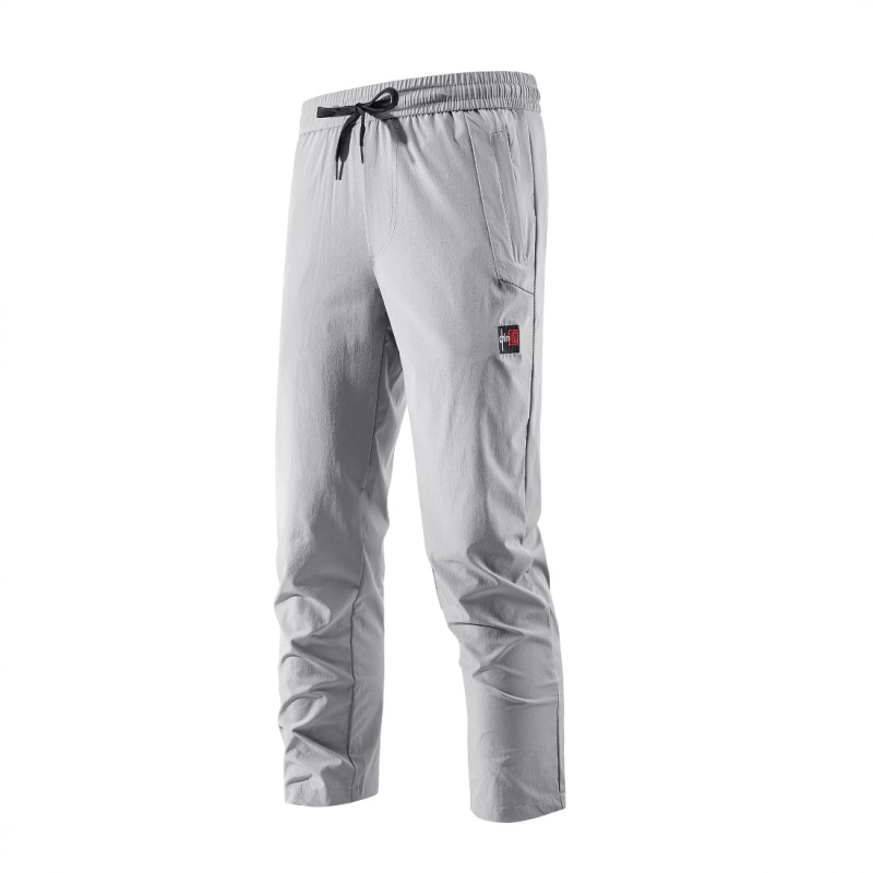 Muške Ice Silk sportske hlače, prozračne, brzo se suše, elastične, kratke ravne kroja, srednji pojas