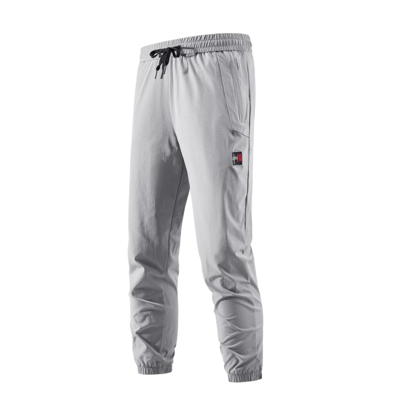 Muške Ice Silk sportske hlače, prozračne, brzo se suše, elastične, kratke ravne kroja, srednji pojas