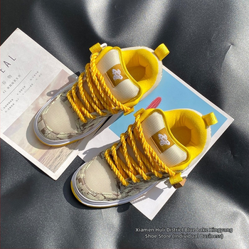 Unisex Casual nízke tenisky, vrchný materiál z syntetickej kože, gumová podrážka, šnúrky vpredu, vzor color-blocking