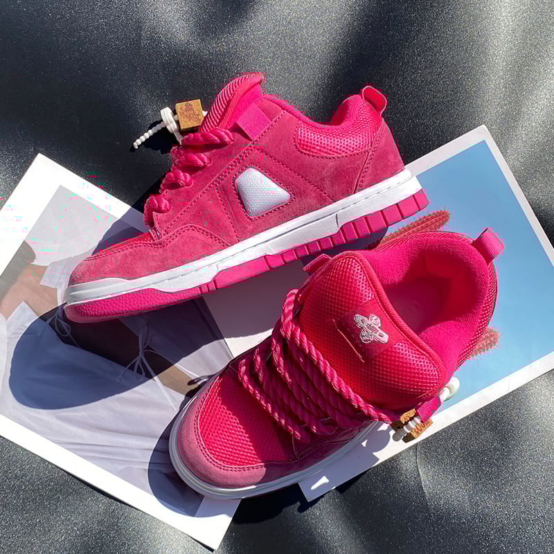 Unisex Casual nízke tenisky, vrchný materiál z syntetickej kože, gumová podrážka, šnúrky vpredu, vzor color-blocking