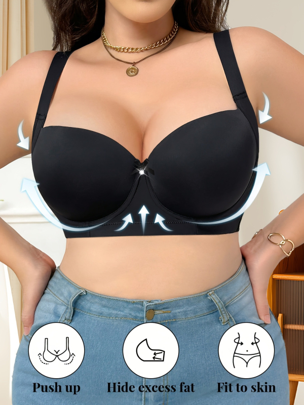 Бра - Нейлон, повдигащ, дишащ, събиращ, с тънка формована чашка