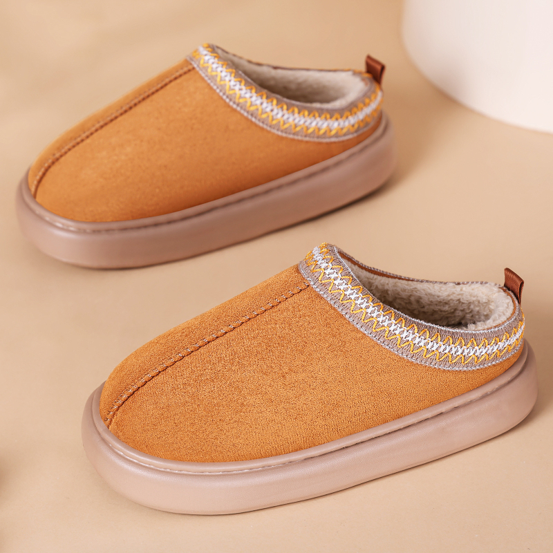 Puuvillased sussid talveks – soojad, ülemine kiht Mongoolia veluur, EVA tall, slip-on, ümmargune varvas