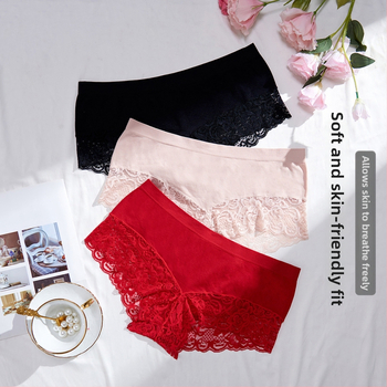 Bezšvové dámske nohavičky z nylonu, s bavlneným rozkrokom, stredný pás, priedušné, tvarujúce telo a zdvihnutie zadku