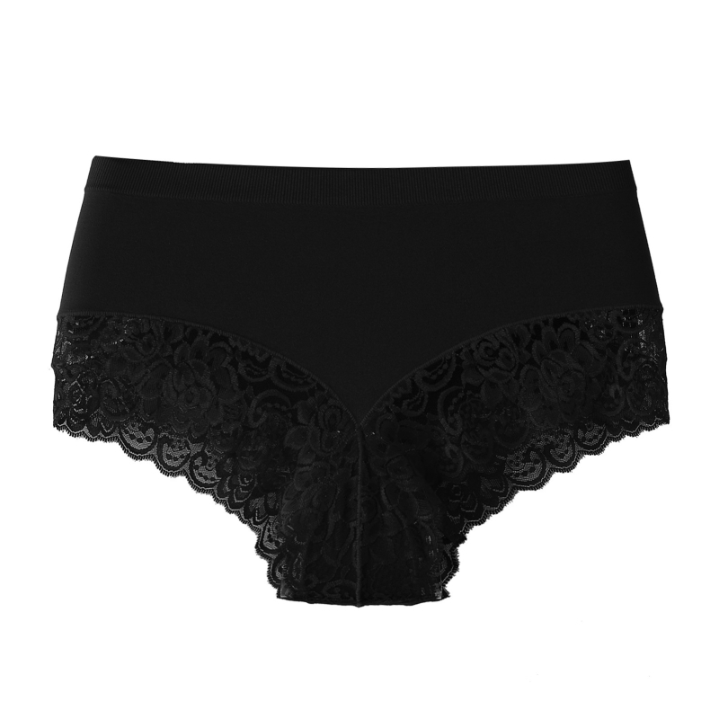 Bezšvové dámske nohavičky z nylonu, s bavlneným rozkrokom, stredný pás, priedušné, tvarujúce telo a zdvihnutie zadku