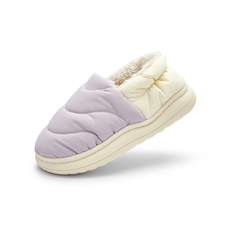 Balabala Laste puuvillased sussid kandiga - unisex, soojad talvised siseruumide jalanõud, kunstnahk ülemine, plastikust tald