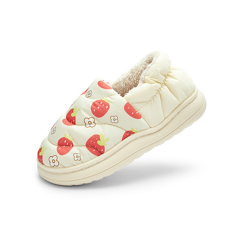 Balabala Laste puuvillased sussid kandiga - unisex, soojad talvised siseruumide jalanõud, kunstnahk ülemine, plastikust tald