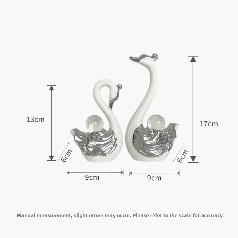 Socha labute z živice, ľahký luxus štýl, vyrezávané spracovanie, vlastná úprava, ID 6ijaW3hY