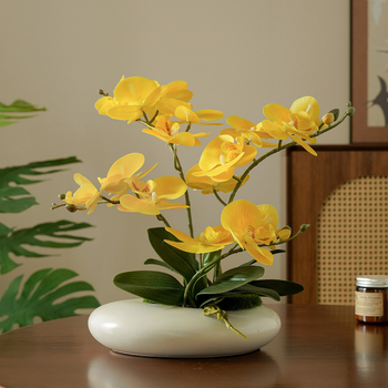 Umelý kvet Peónia pre stolovú dekoráciu, železná drôt, tkaný vzhľad, svadobné použitie