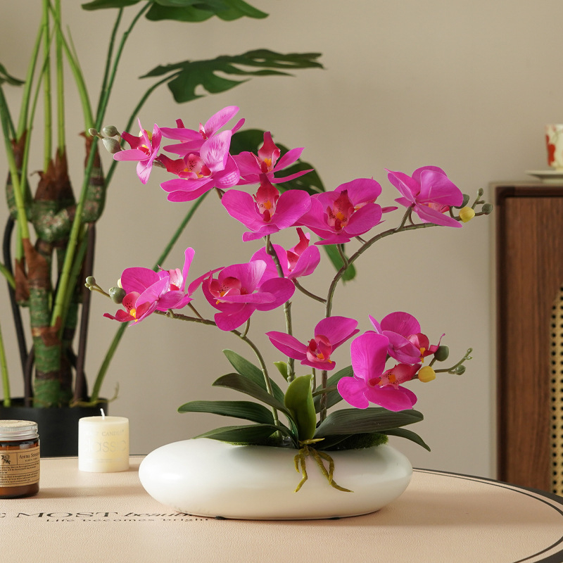 Umelý kvet Peónia pre stolovú dekoráciu, železná drôt, tkaný vzhľad, svadobné použitie